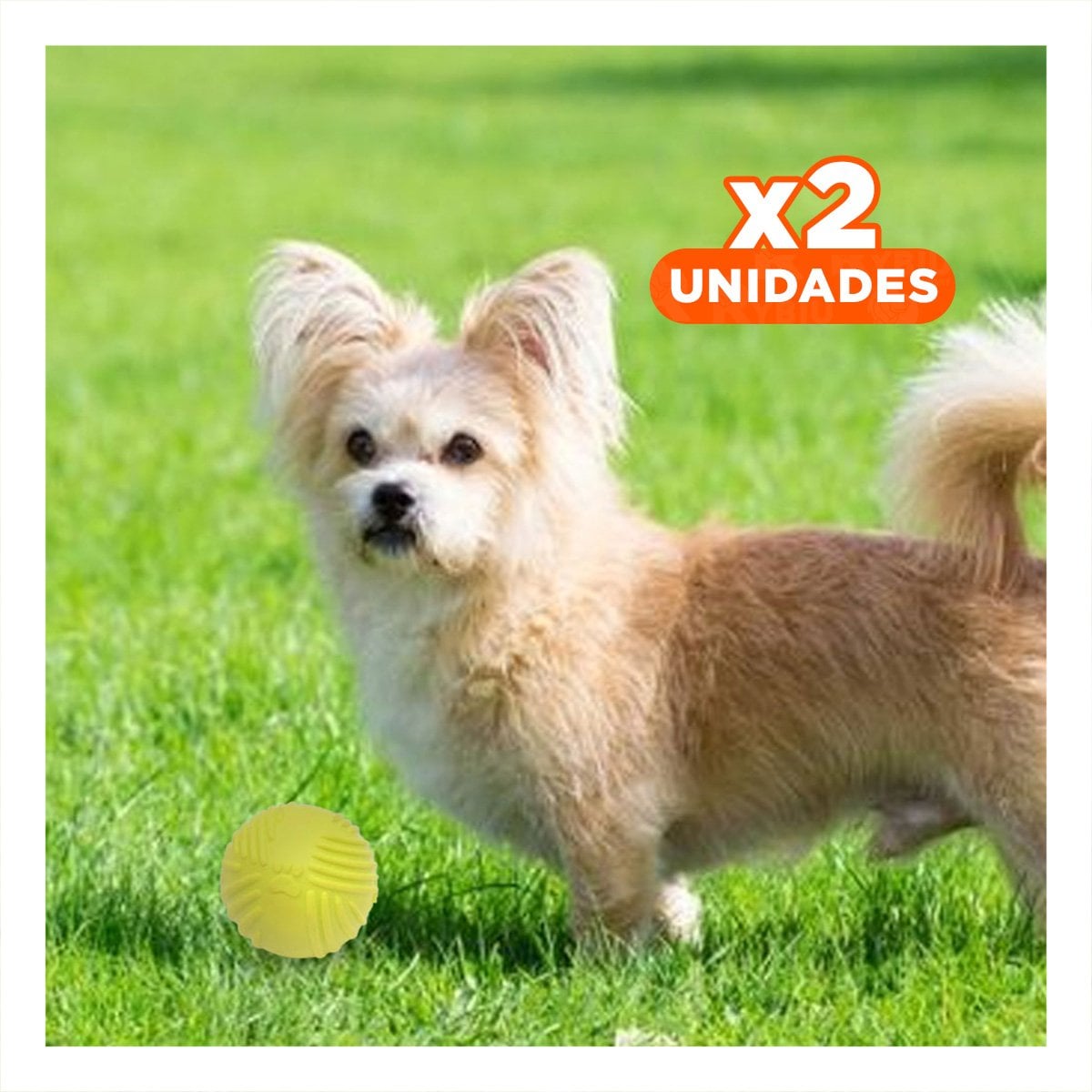 PACK2 PELOTA SUAVE A RAYAS DE GOMA EN COLOR VERDE LIMON PARA JUEGO CONTINUO Y+REGALO STICKER - 1