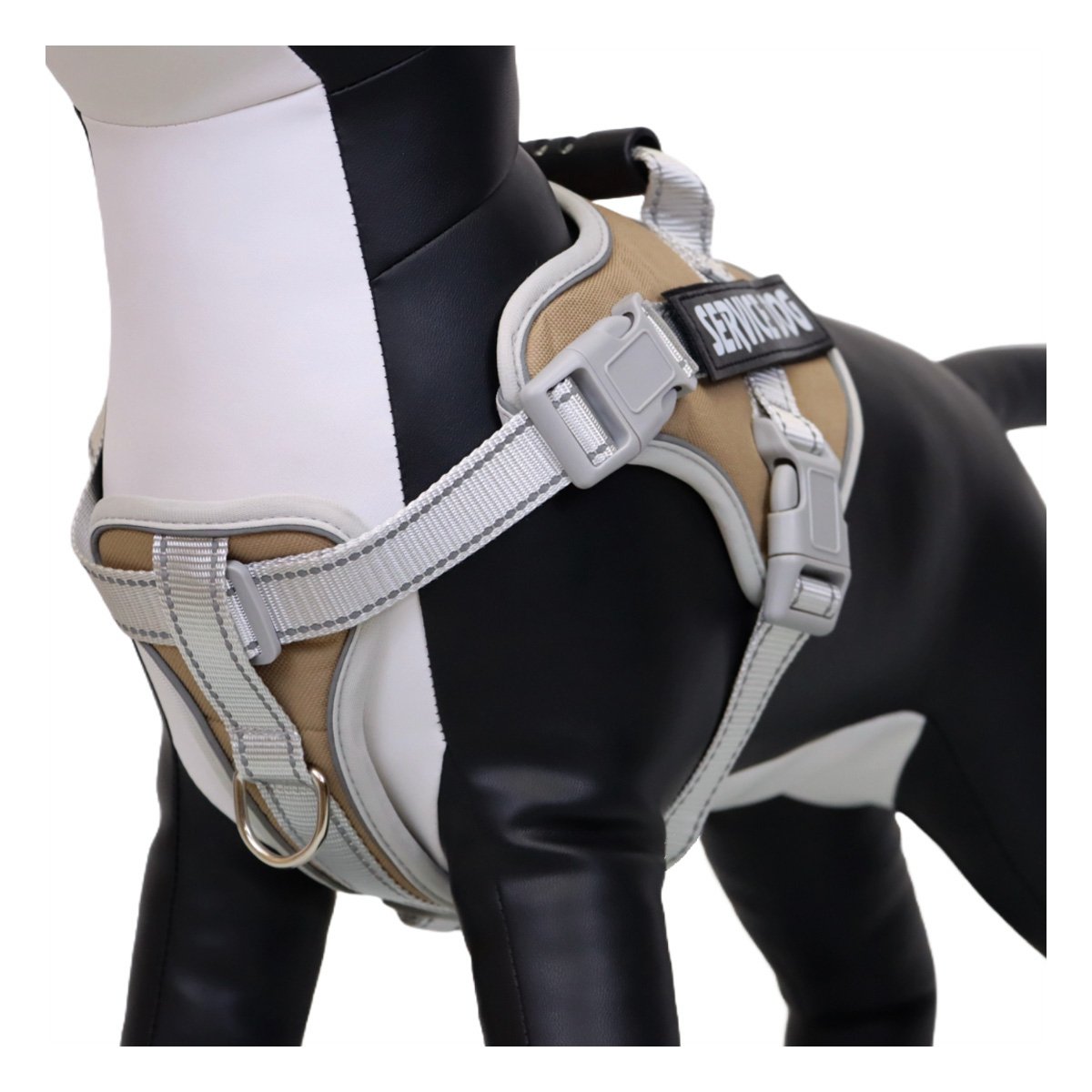PACK4 ARNES RESISTENTE SERVICE DOG TALLA XL MARRON CON ASA Y+PAPEL REGALO - 3