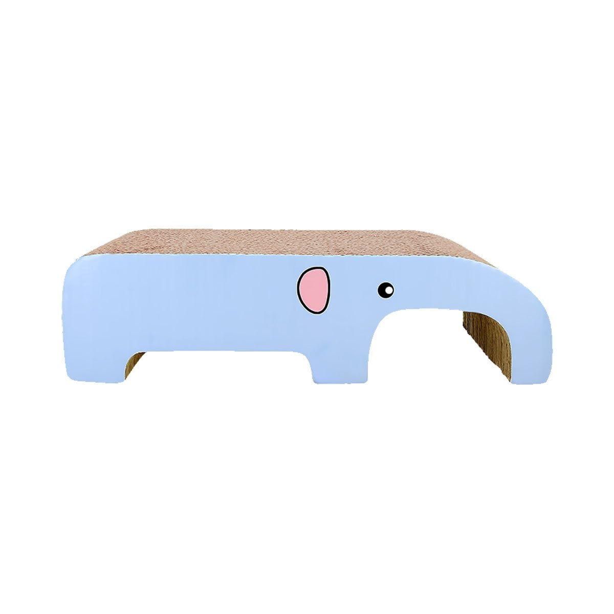PACK4 RASCADOR EN MARRON DE CARTON CON FIGURA DE ELEFANTE PARA RASGUÑO DIARIO Y+PAPEL REGALO - 3