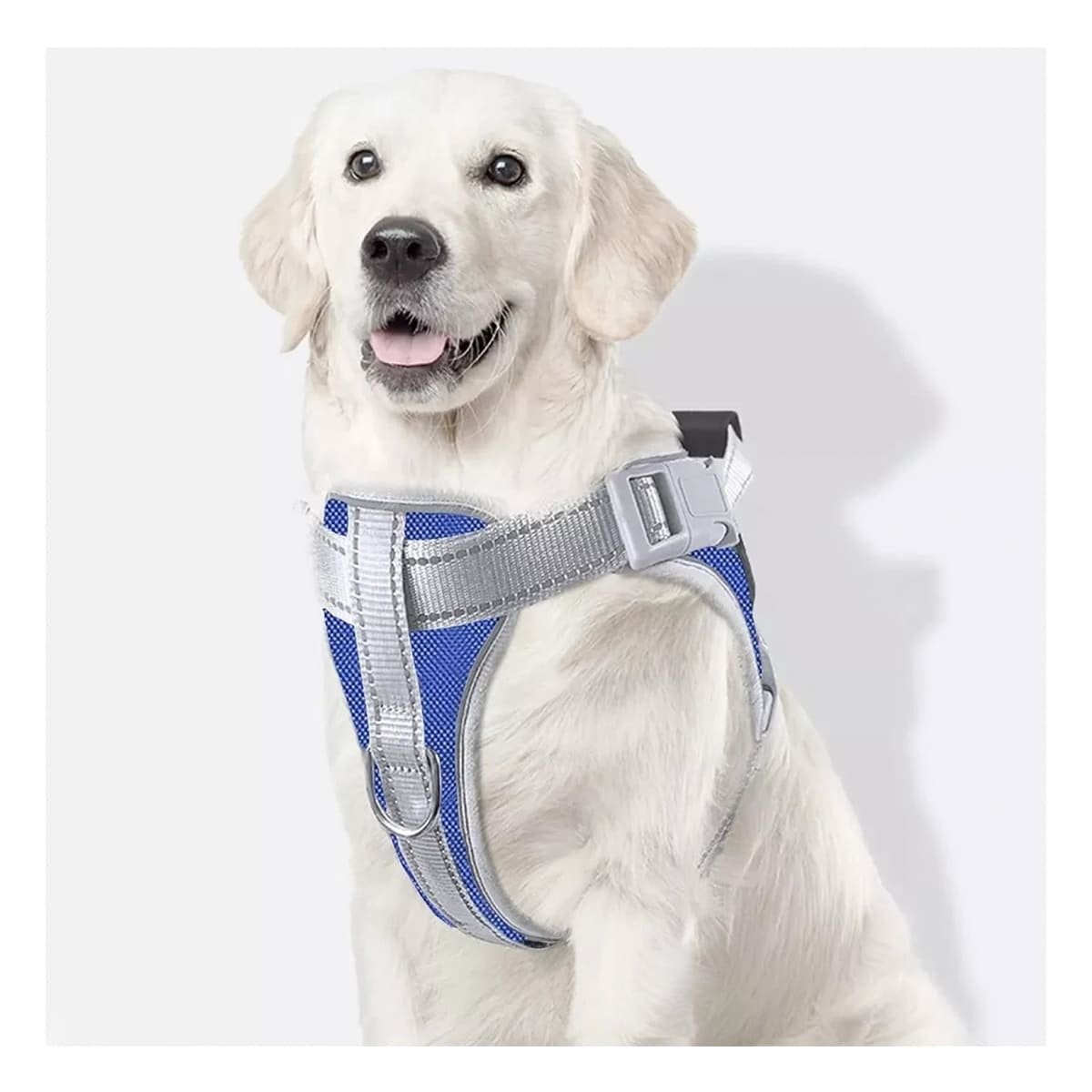 PACK6 PECHERA COMODA SERVICE DOG TALLA XL AZUL CON ASA Y+REGALO STICKER - 2