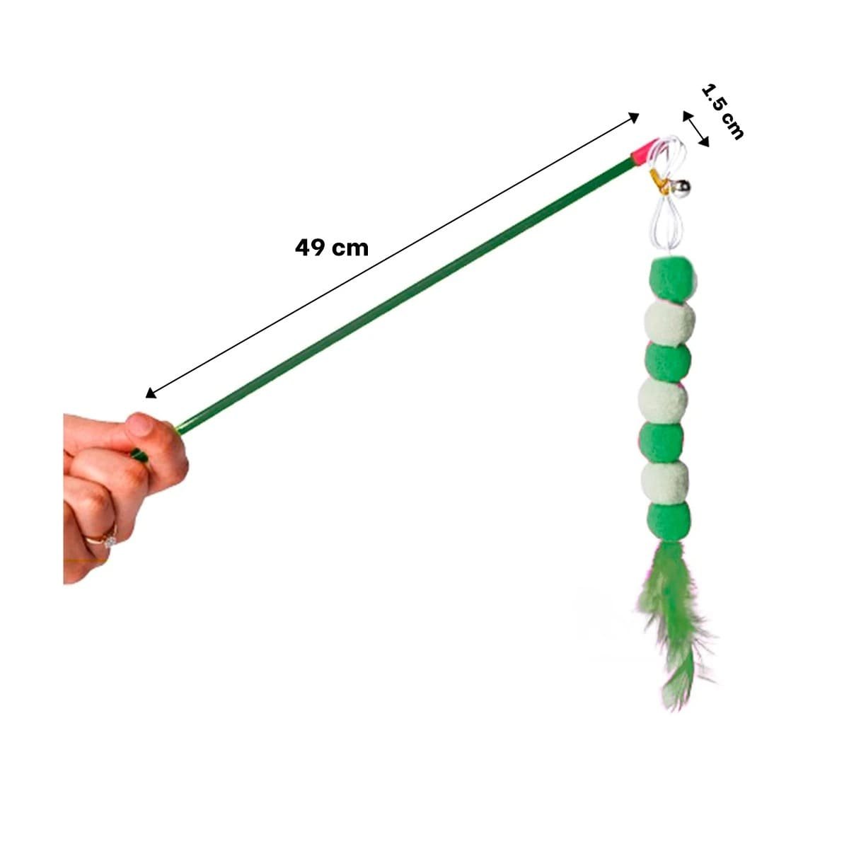 PACK12 ACCESORIO EN COLOR VERDE CON BOLITAS PLASTICO PARA MOVIMIENTO CONTINUO Y+REGALO STICKER - 4
