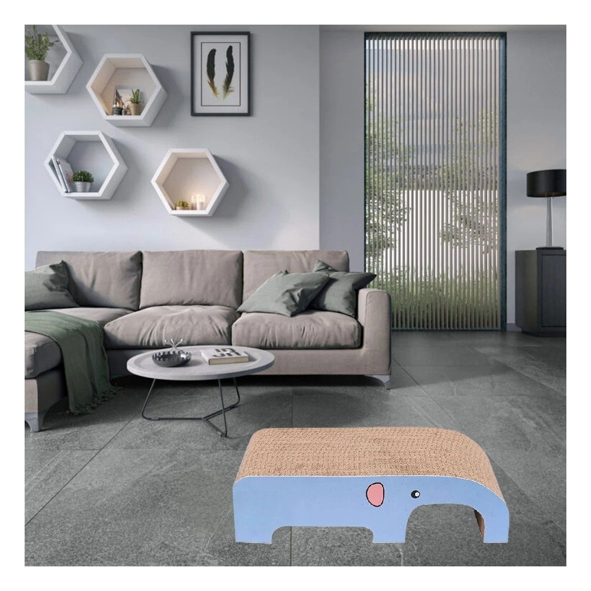 PACK4 MODELO COMPACTO ELEFANTE EN COLOR MARRON CON BASE DE CARTON REFORZADO Y+REGALO STICKER - 3