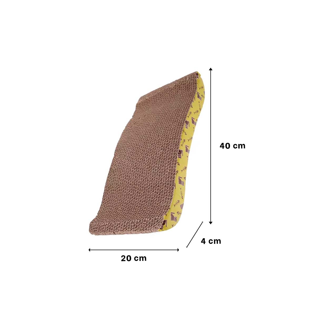 PACK2 CURVA DE RASGADO PARA GATOS EN FORMA DE C CON DISENO MODERNO - 4
