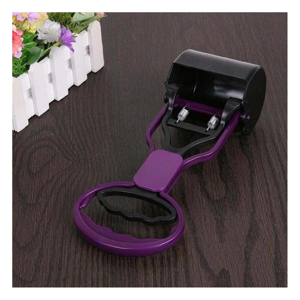 PACK4 PINZA PRACTICA MORADO PARA LIMPIEZA DE HECES - 3