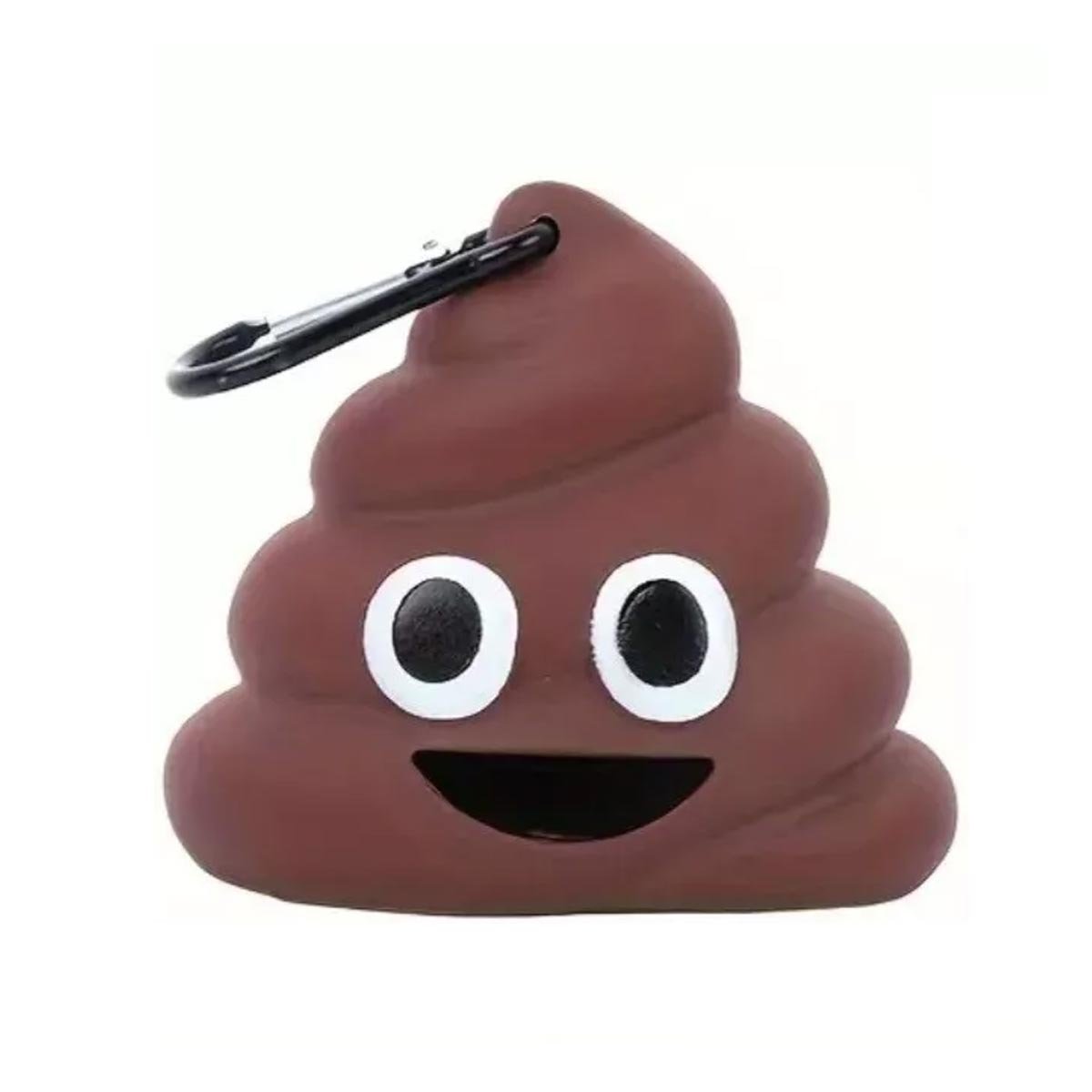DISPENSADOR PORTATIL DE BOLSAS EN FORMA DE POPO MARRON Y+LIGAS REGALO - 3