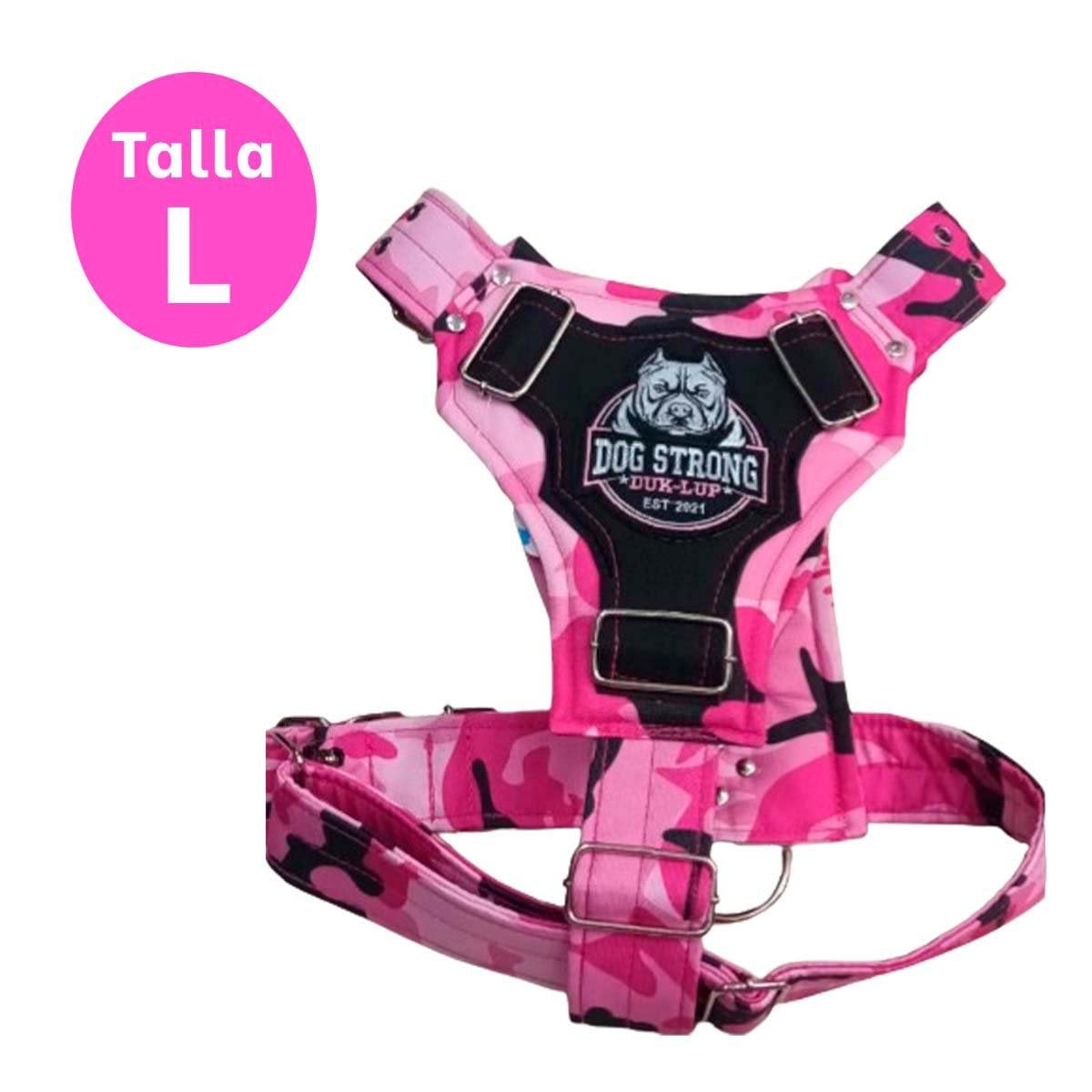 PECHERA RESISTENTE DOG STRONG ROSADO TALLA L PARA USO DIARIO Y+POST IT - 4