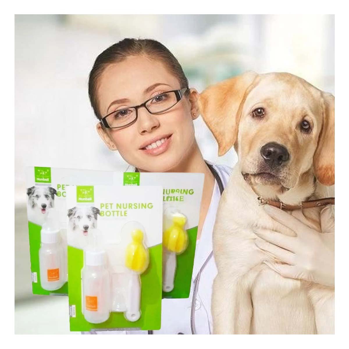 BOTELLA MEDIDORA PARA MASCOTAS 120ML TRANSPARENTE RESISTENTE Y+PAPEL REGALO - 1