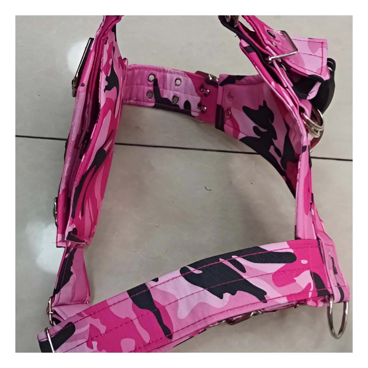 PACK4 PECHERA AJUSTABLE DOG STRONG ROSADO TALLA M COMODA Y FIRME Y+PAPEL REGALO - 2