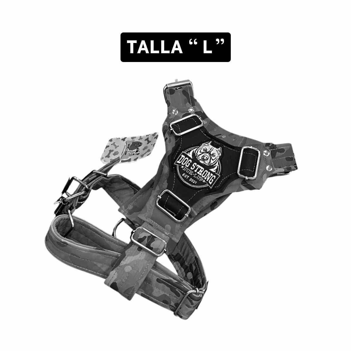 ARNES PARA PERRO DOG STRONG NEGRO TALLA L CON AJUSTE SEGURO Y+REGALO STICKER - 4