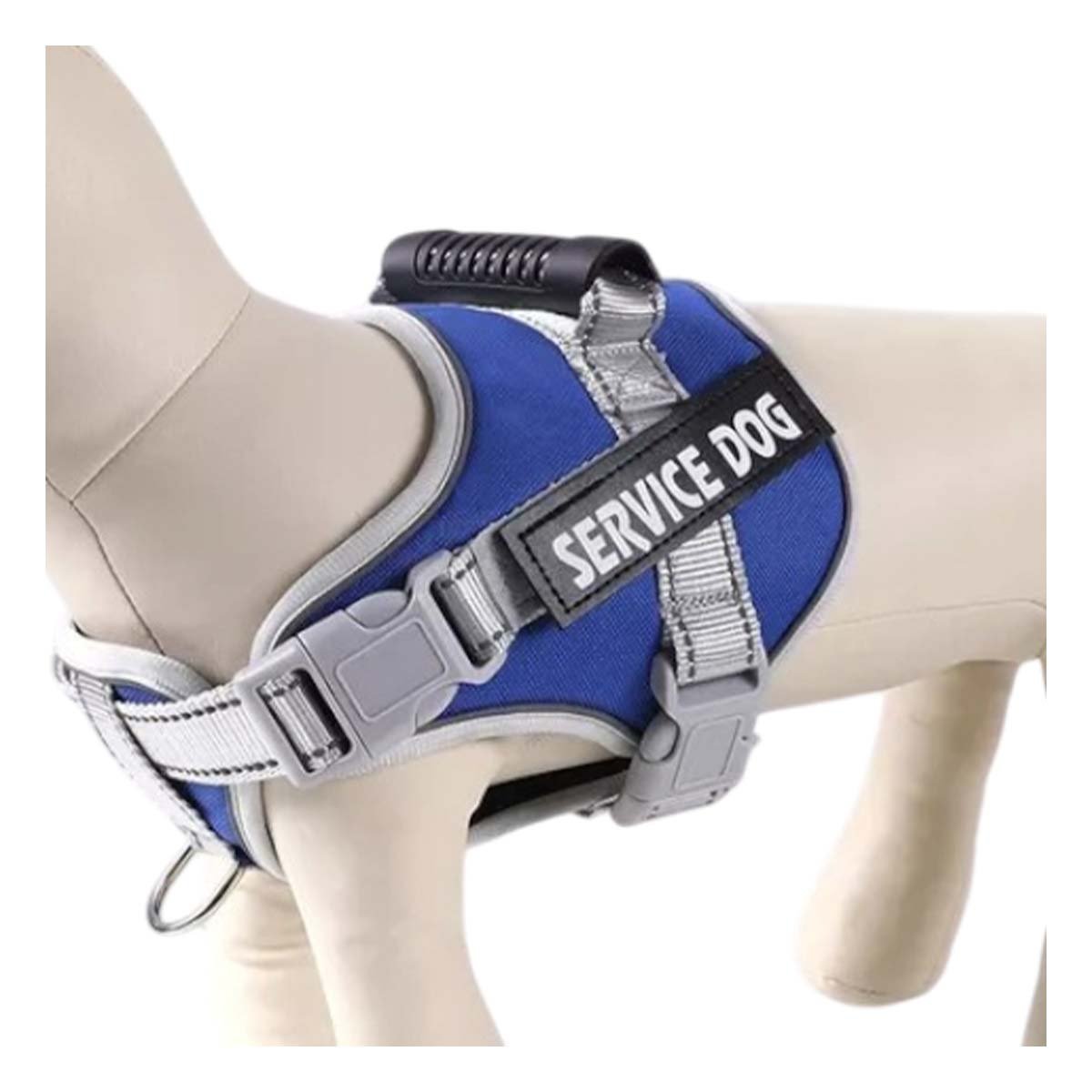 PACK4 ARNES RESISTENTE SERVICE DOG TALLA XS AZUL CON ASA Y+PAPEL REGALO - 3