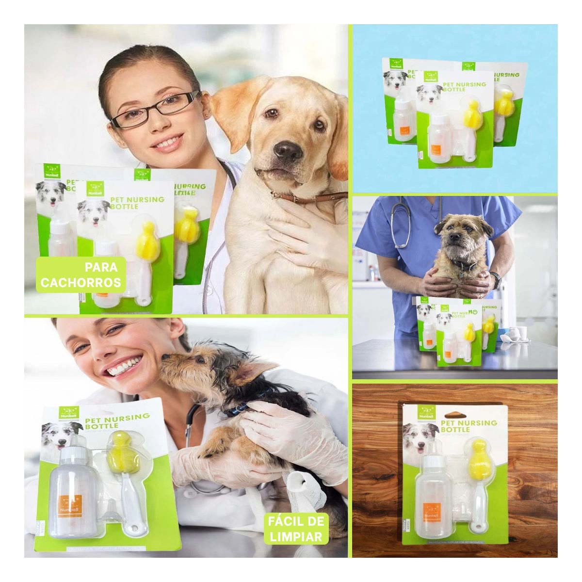 DISPENSADOR TRANSPARENTE 120ML PARA LACTANCIA DE MASCOTAS Y+POST IT - 5
