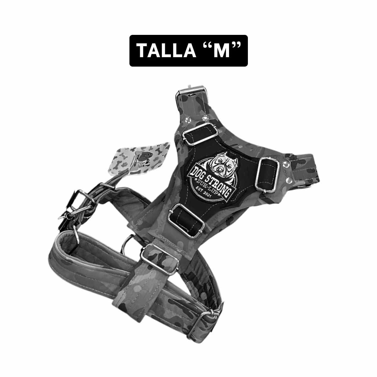PACK2 CHALECO CANINO DOG STRONG NEGRO TALLA M CON DISENO MODERNO Y+PAPEL REGALO - 4