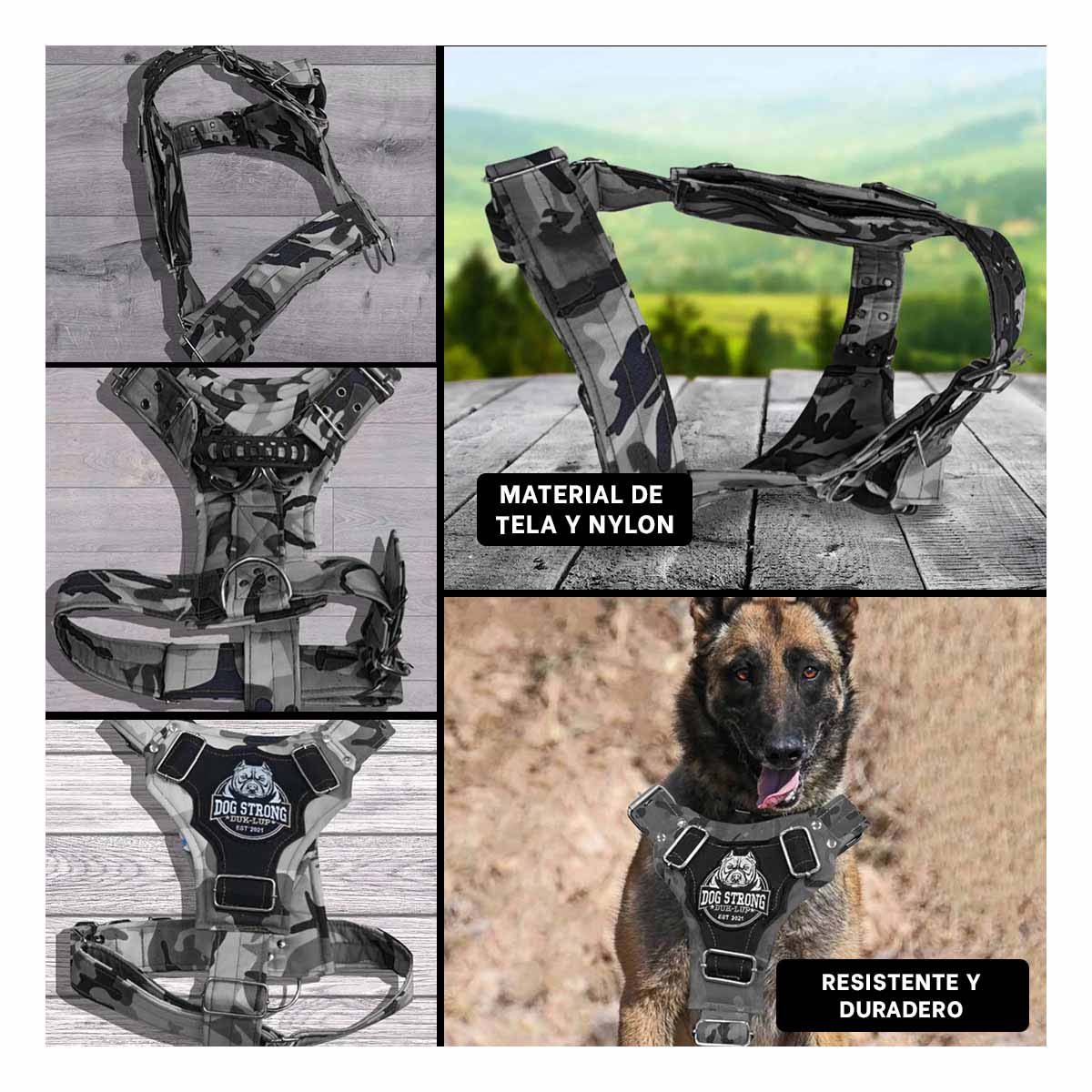 PETO PARA PERRO DOG STRONG NEGRO TALLA L FIRME Y RESISTENTE Y+LIGAS REGALO - 5