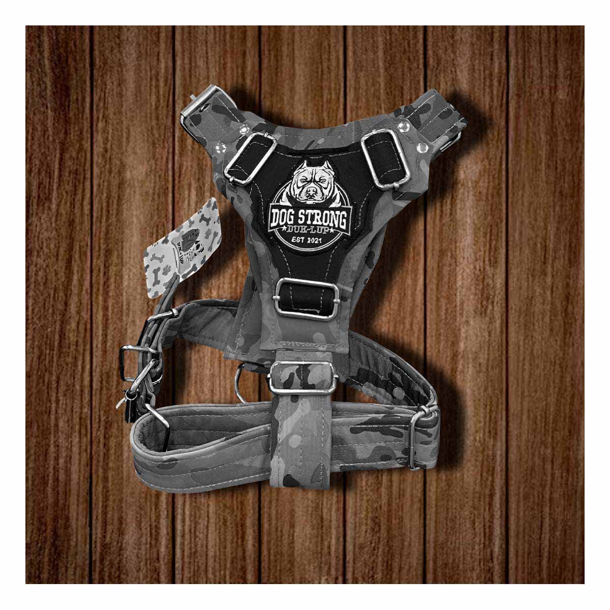 PACK4 ACCESORIO RESISTENTE DOG STRONG NEGRO TALLA M PARA PERRO Y+REGALO STICKER - 5