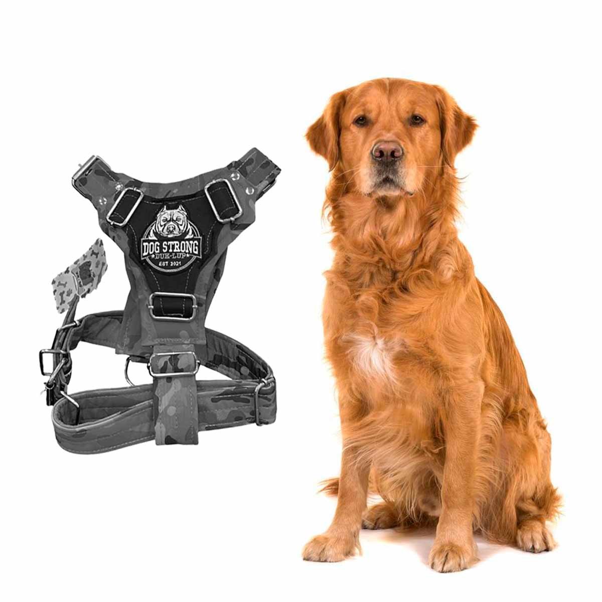 PRENDA PARA PERRO DOG STRONG NEGRO TALLA M COMODA Y DURABLE Y+LIGAS REGALO - 3