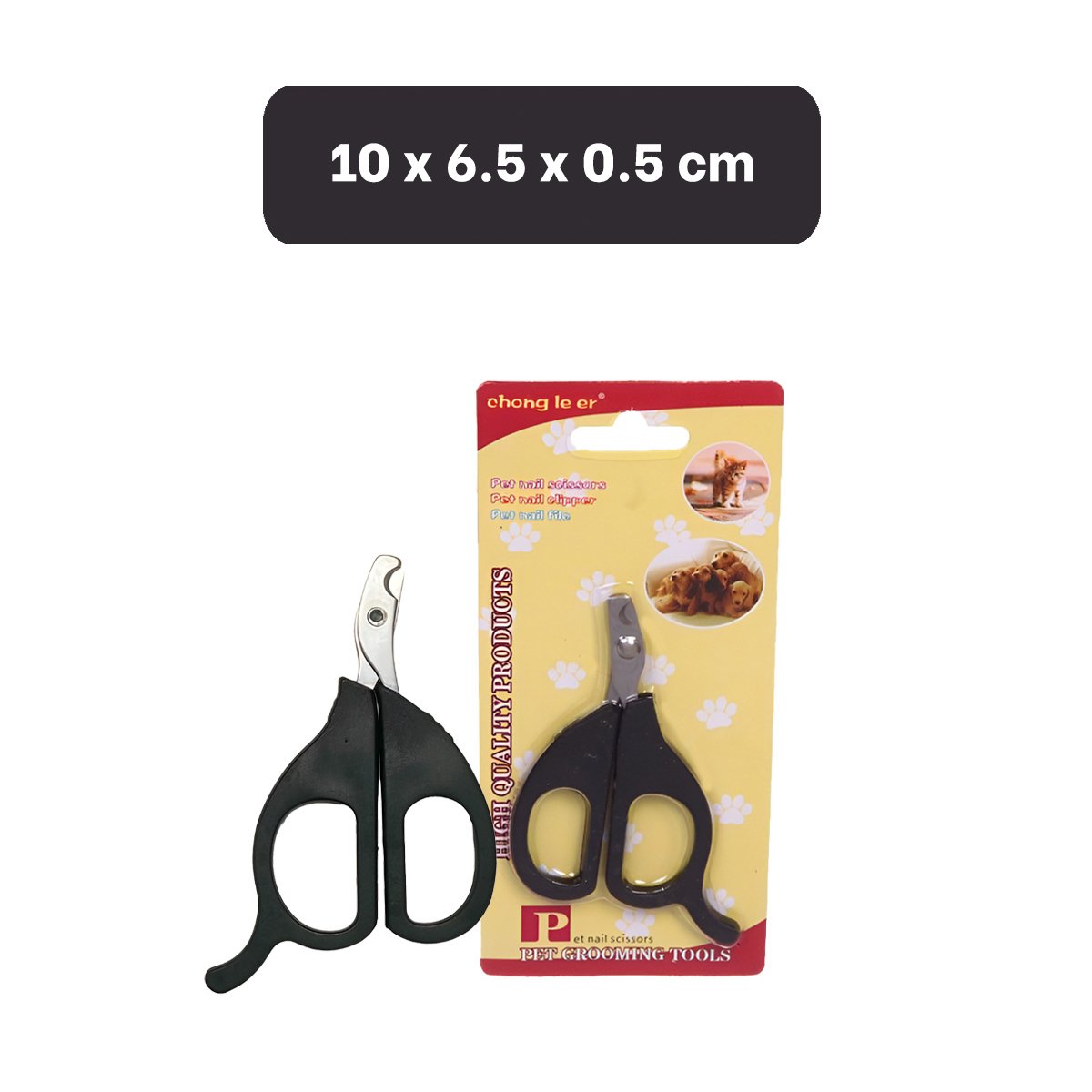 PINZA SEGURA PARA GATOS Y CACHORROS NEGRO Y+PAPEL REGALO - 4