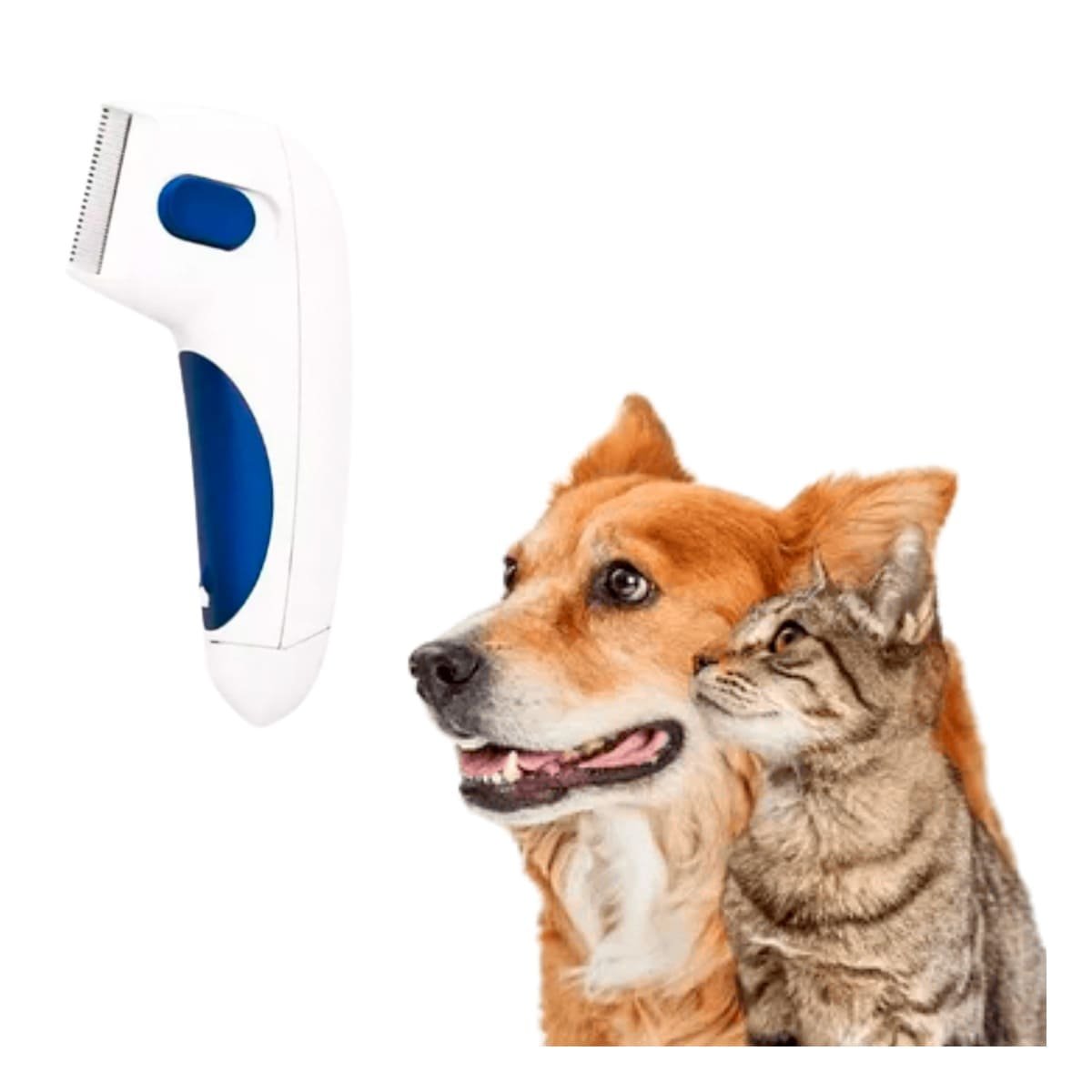 PACK12 ELIMINADOR RECARGABLE ELECTRICO BLANCO CON AZUL PARA PERROS Y GATOS Y+REGALO STICKER - 2