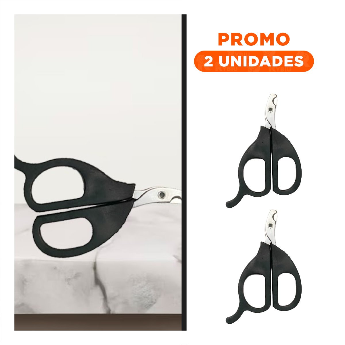 PACK2 ALICATE COMPACTO PARA GATOS Y CACHORROS NEGRO - 1