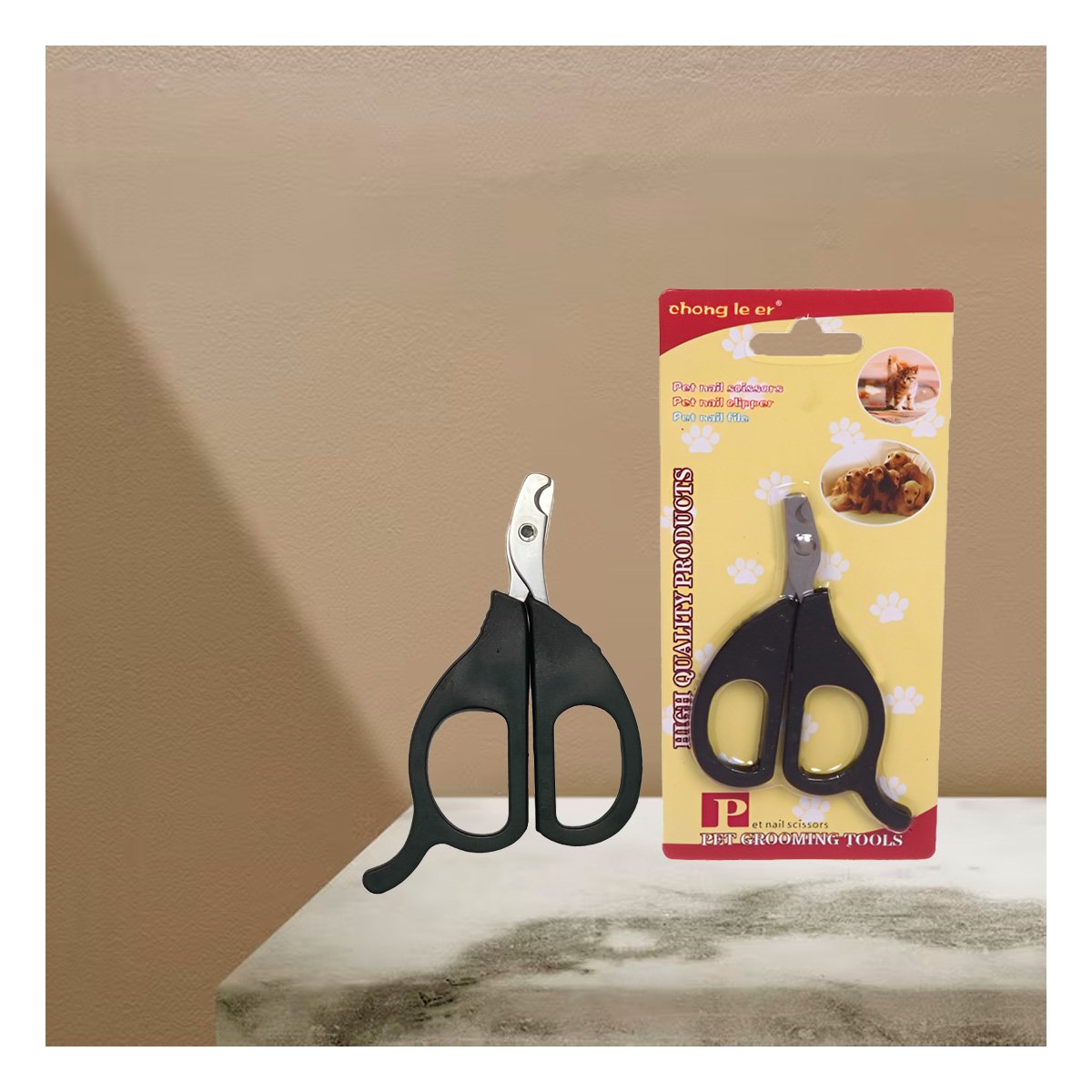 CORTA UÑA COMPACTO PARA GATOS Y CACHORROS NEGRO Y+LIGAS REGALO - 1