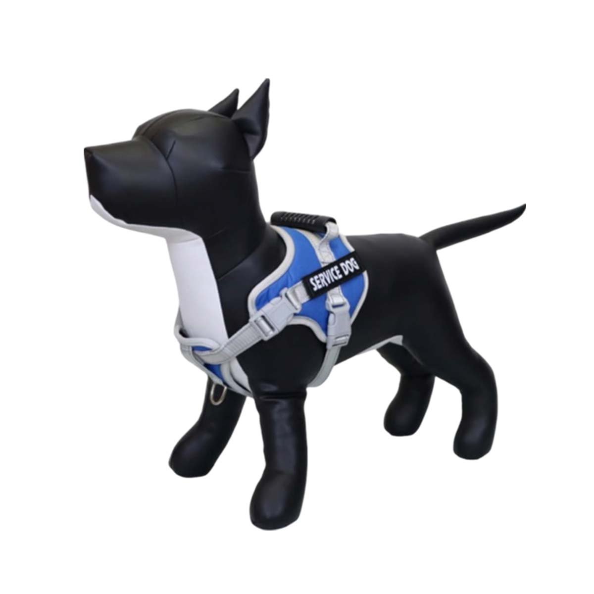 PACK2 PETO AJUSTABLE SERVICE DOG TALLA XS AZUL CON ASA Y+REGALO STICKER - 2