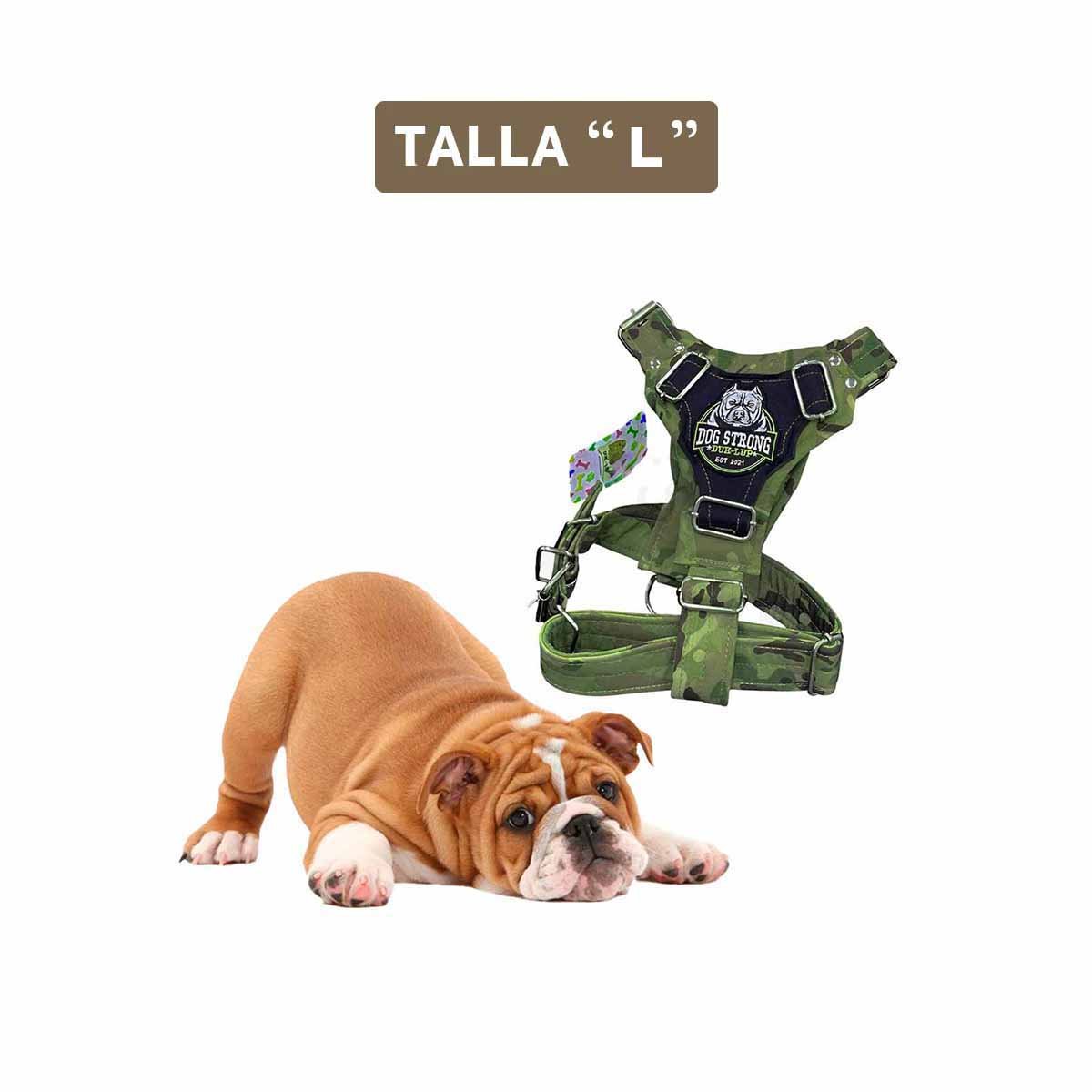 SOPORTE CANINO DOG STRONG VERDE OSCURO TALLA L CON DISENO DURABLE - 4