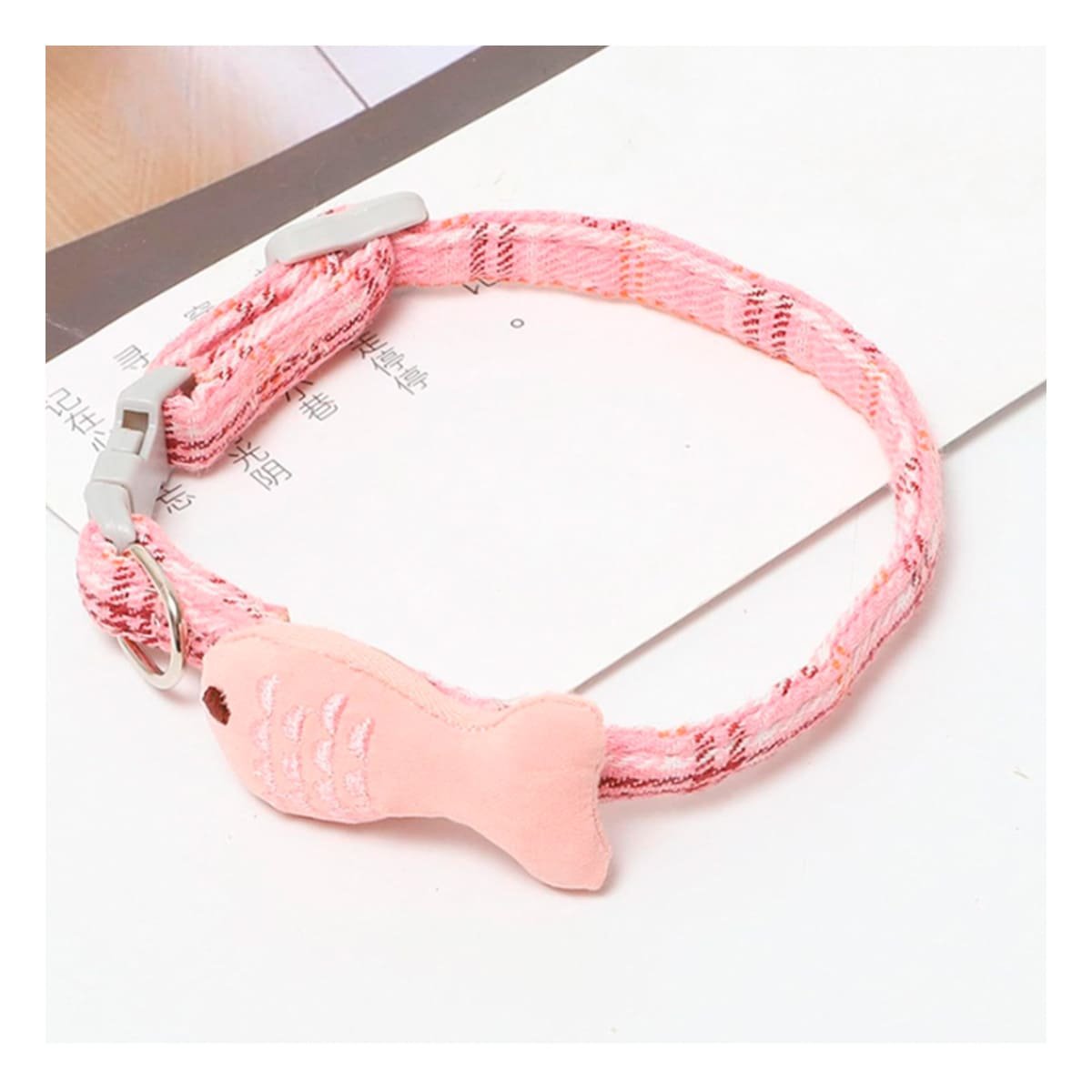 PACK6 CORREA COMODA MODELO PEZ ROSADO PARA MASCOTA - 2