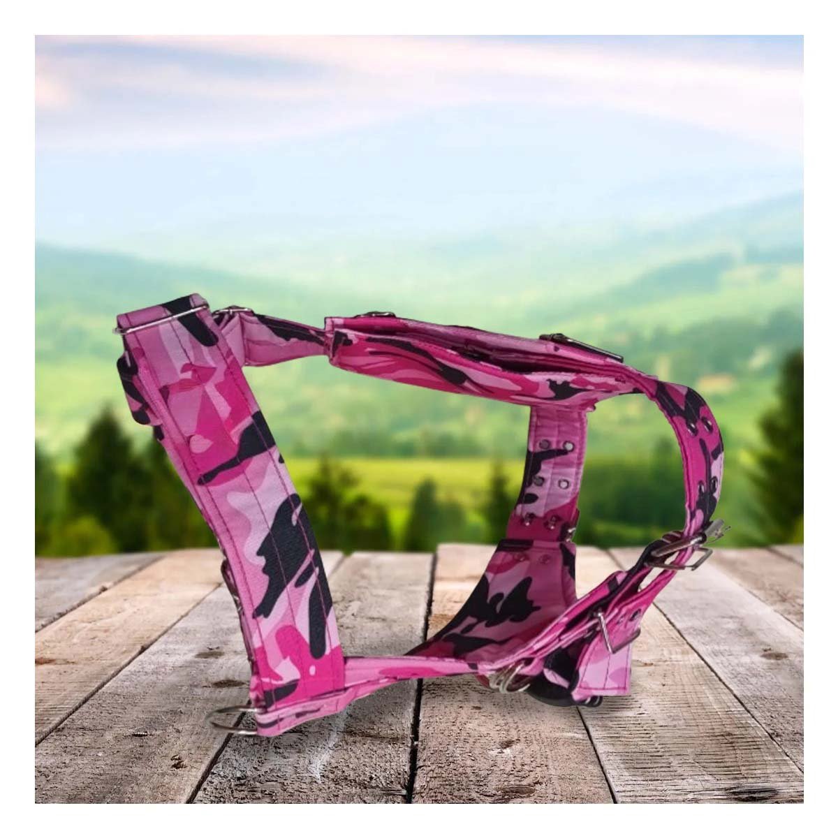 PACK2 ACCESORIO PARA MASCOTA DOG STRONG ROSADO TALLA L CON SOPORTE FIRME - 5