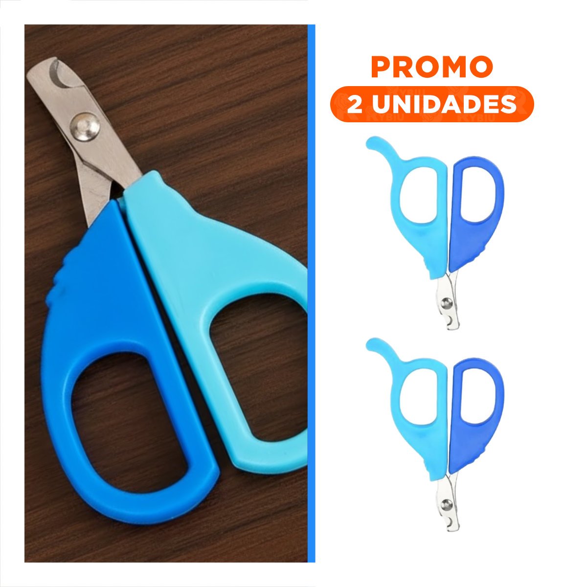 PACK2 ALICATE COMPACTO PARA GATOS Y CACHORROS CELESTE - 1