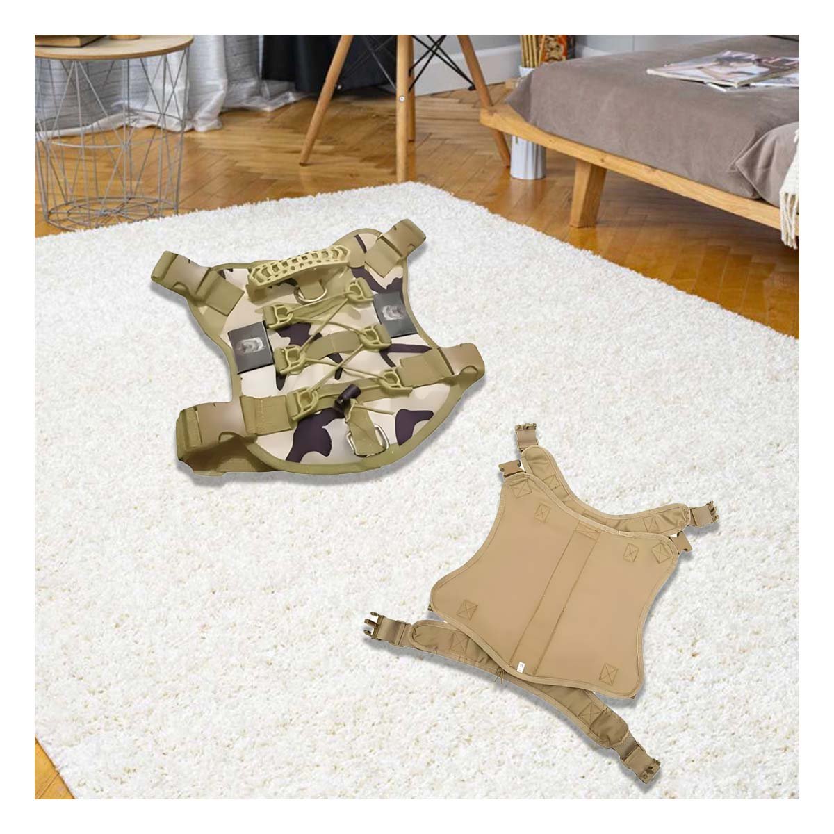 PACK6 ARNES COMODO PARA PERRO VERDE CLARO TALLA S TACTICO Y+REGALO STICKER - 3