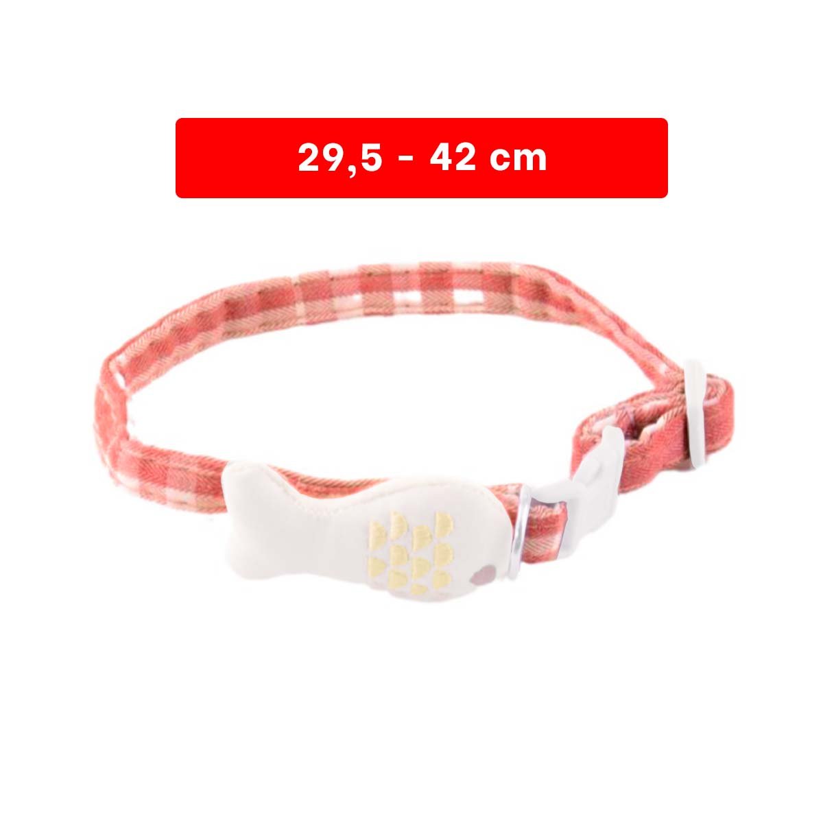 COLLARIN AJUSTABLE MODELO PEZ ROJO PARA MASCOTA Y+REGALO STICKER - 4