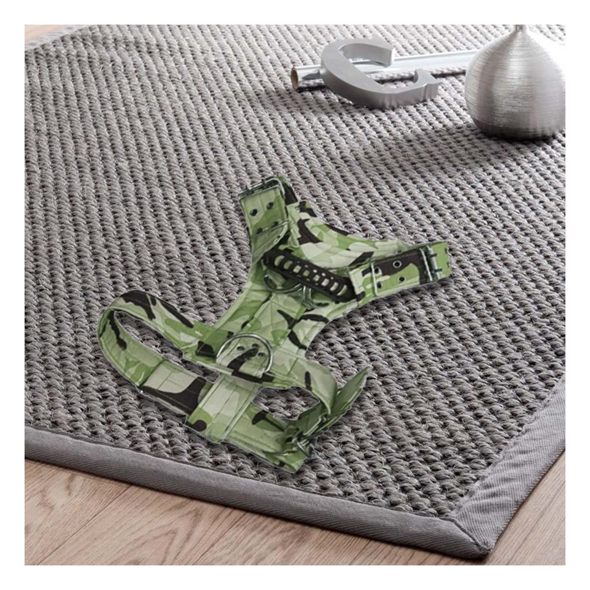PACK4 PECHERA AJUSTABLE DOG STRONG VERDE OSCURO TALLA S COMODA Y FIRME Y+PAPEL REGALO - 5