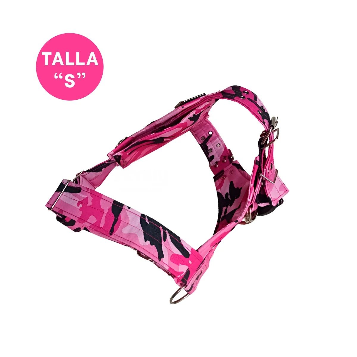 PACK4 PETO CANINO DOG STRONG ROSADO TALLA S RESISTENTE Y SEGURO - 4