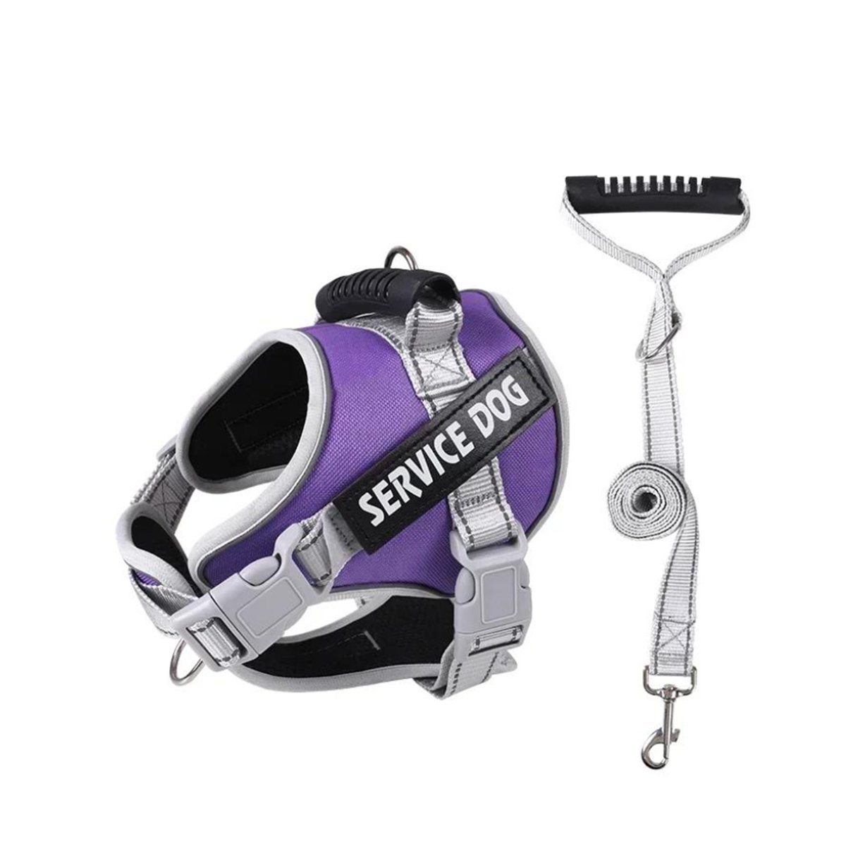 PETO PROFESIONAL SERVICE DOG TALLA XS MORADO CON ASA Y+REGALO STICKER - 3