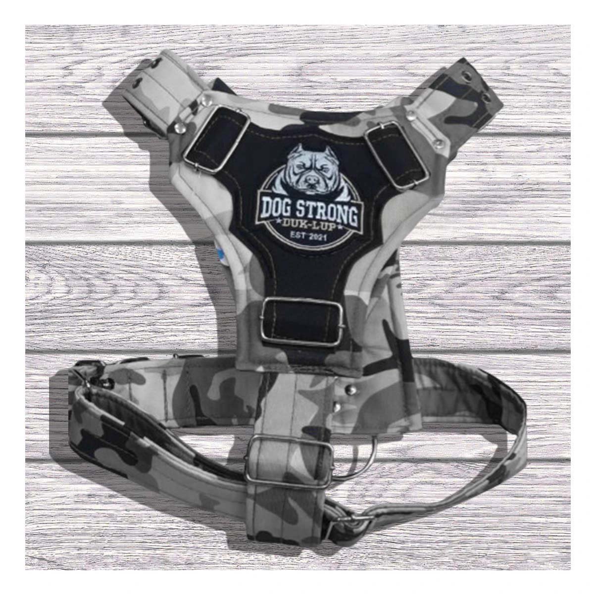 CHALECO PARA PERRO DOG STRONG NEGRO TALLA L REFORZADO Y COMODO Y+PAPEL REGALO - 2