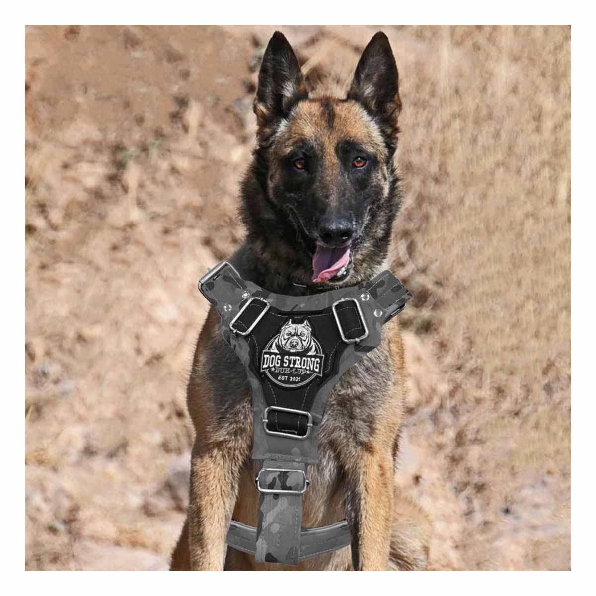 CHALECO PARA PERRO DOG STRONG NEGRO TALLA L REFORZADO Y COMODO Y+PAPEL REGALO - 3