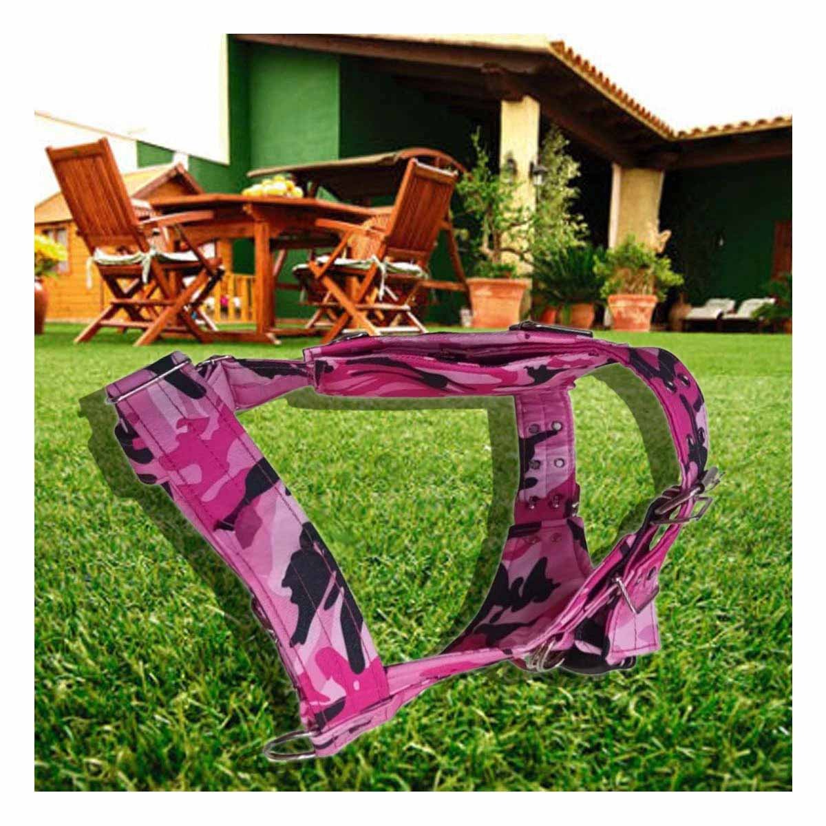 SOPORTE CANINO DOG STRONG ROSADO TALLA L FIRME Y AJUSTABLE PARA PASEO - 2