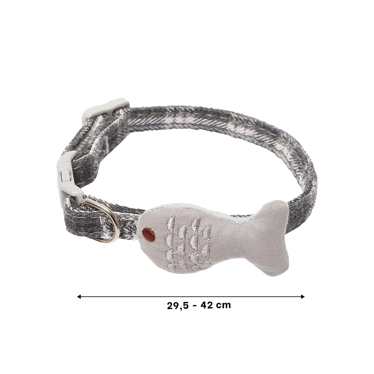 PACK12 CINTA RESISTENTE MODELO PEZ GRIS PARA MASCOTA Y+PAPEL REGALO - 4