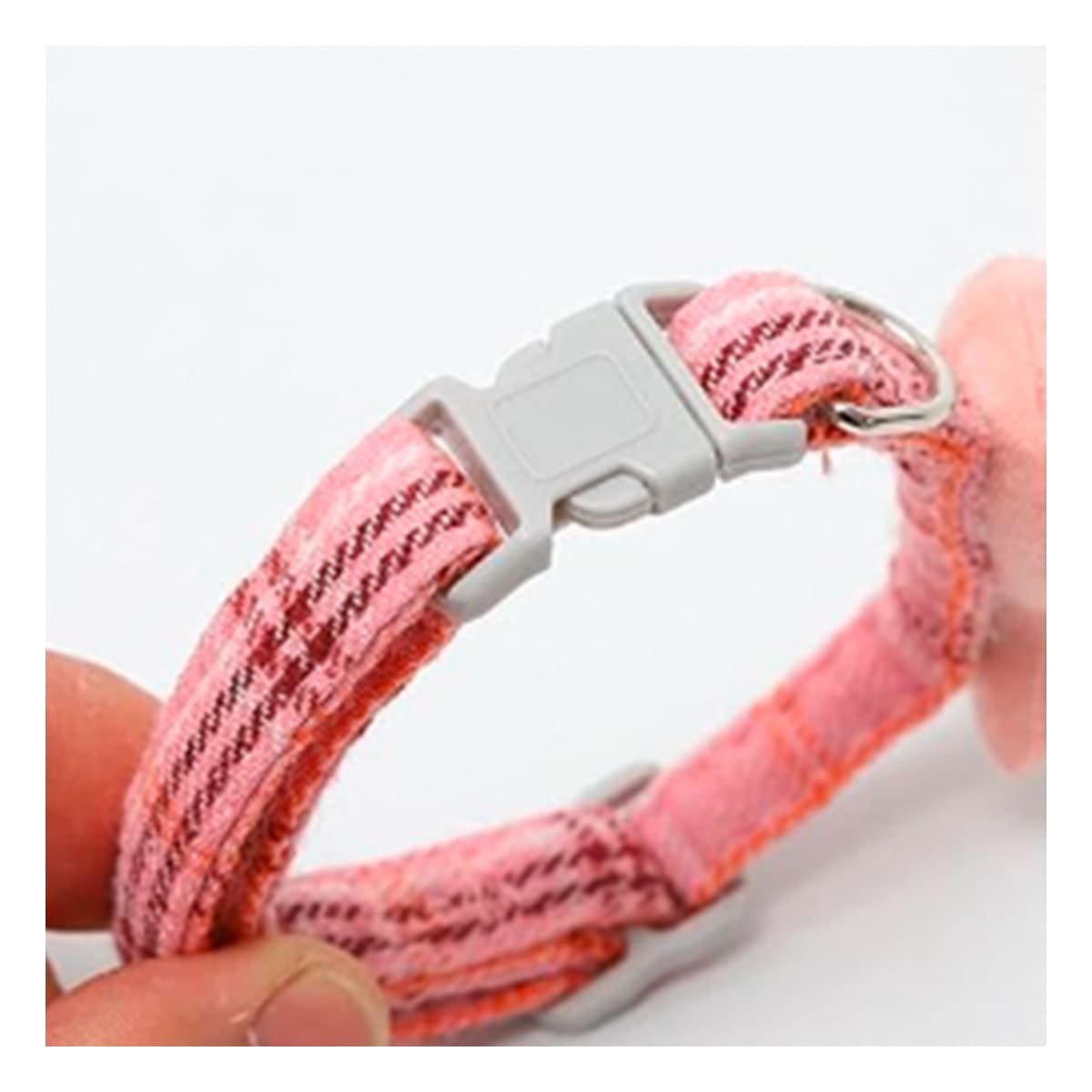COLLAR LIGERO MODELO PEZ ROSADO PARA MASCOTA Y+LIGAS REGALO - 2