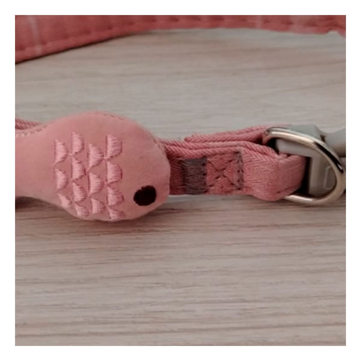 PACK2 CORREA LIGERA MODELO PEZ ROSADO PARA MASCOTA Y+PAPEL REGALO - 2