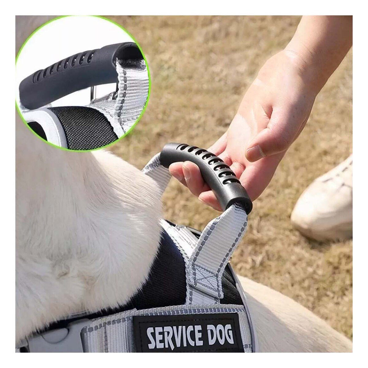 PETO PROFESIONAL SERVICE DOG TALLA XS NEGRO CON ASA Y+REGALO STICKER - 5