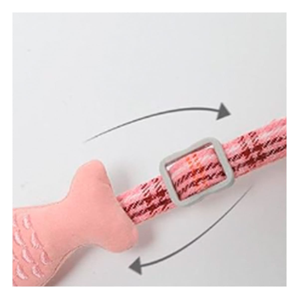 COLLARIN AJUSTABLE MODELO PEZ ROSADO PARA MASCOTA Y+REGALO STICKER - 2