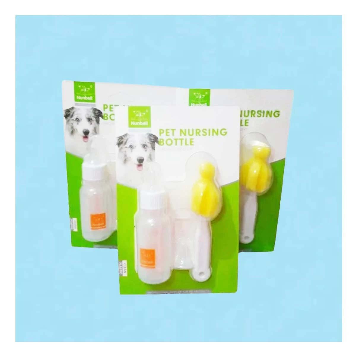 PACK4 BOTELLA PORTATIL 120ML TRANSPARENTE PARA ALIMENTAR MASCOTAS Y+PAPEL REGALO - 2