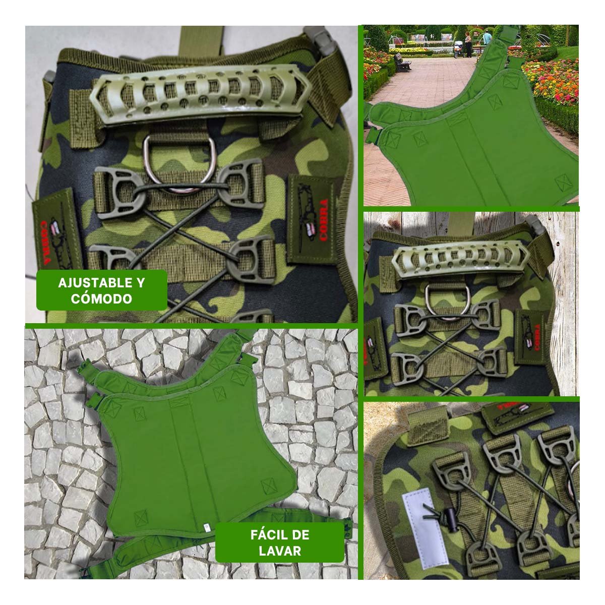 PROTECTOR RESISTENTE PARA PERRO VERDE OSCURO TALLA S FIRME Y+POST IT - 5
