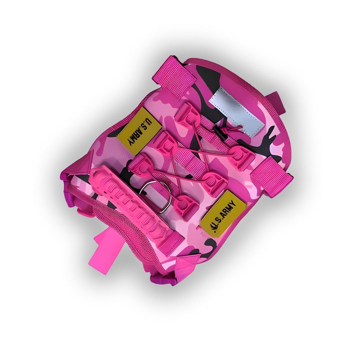 CHALECO DE PERRO TACTICO ROSADO TALLA M PECHERA COMODA Y SEGURA Y+REGALO STICKER - 3