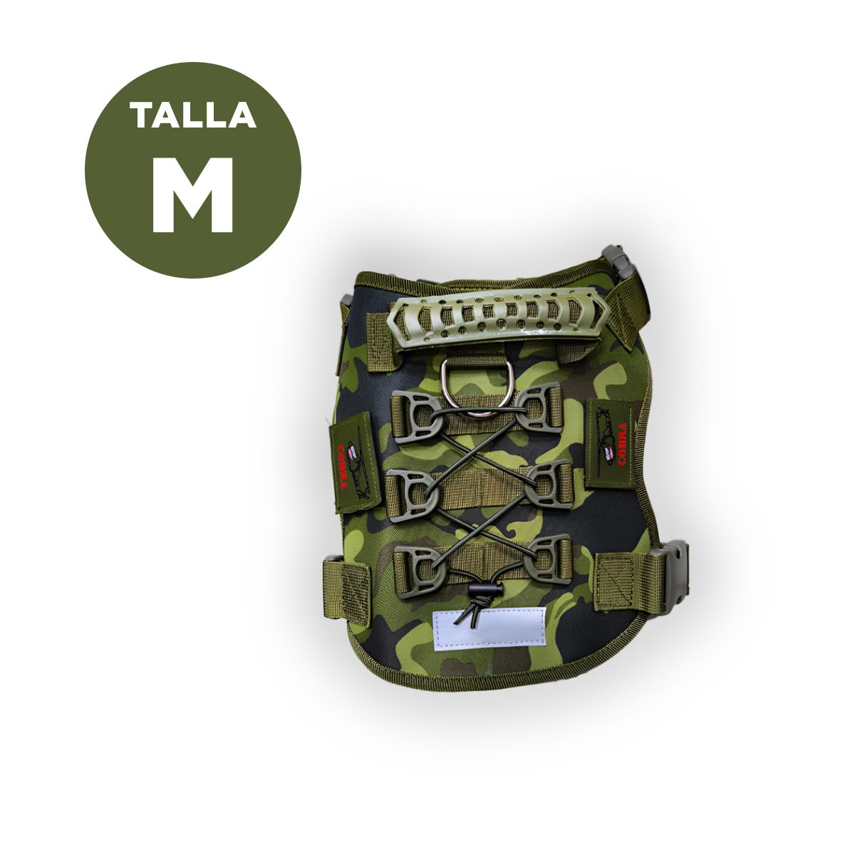 EQUIPO CANINO VERDE OSCURO TALLA M MODELO TACTICO DURABLE - 4