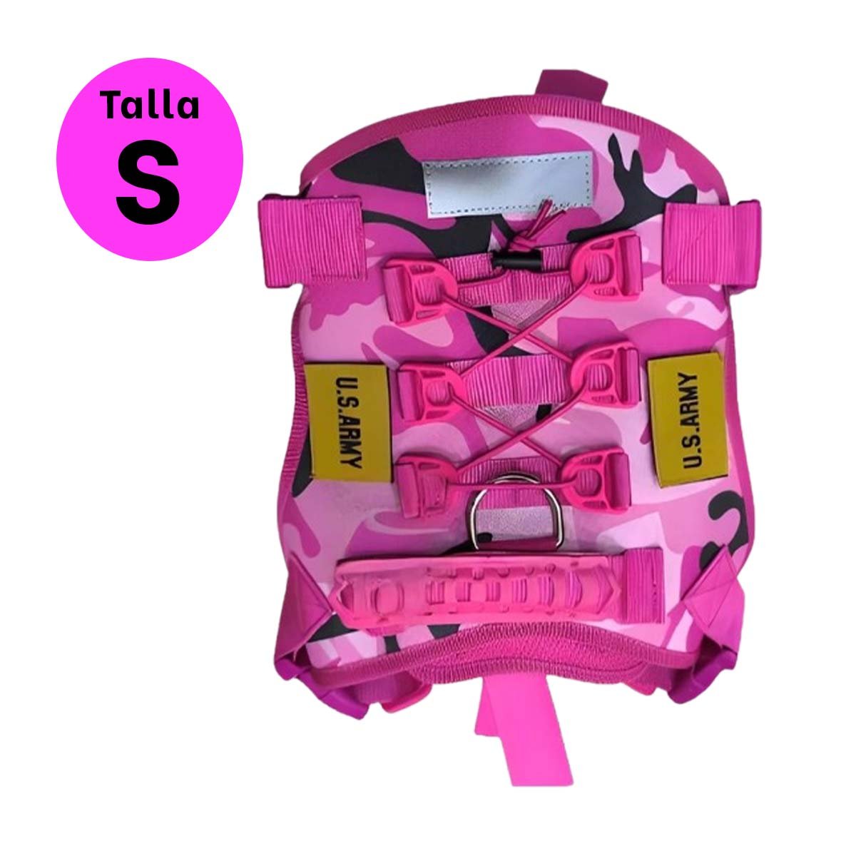 EQUIPO CANINO ROSADO TALLA S MODELO TACTICO DURABLE - 4