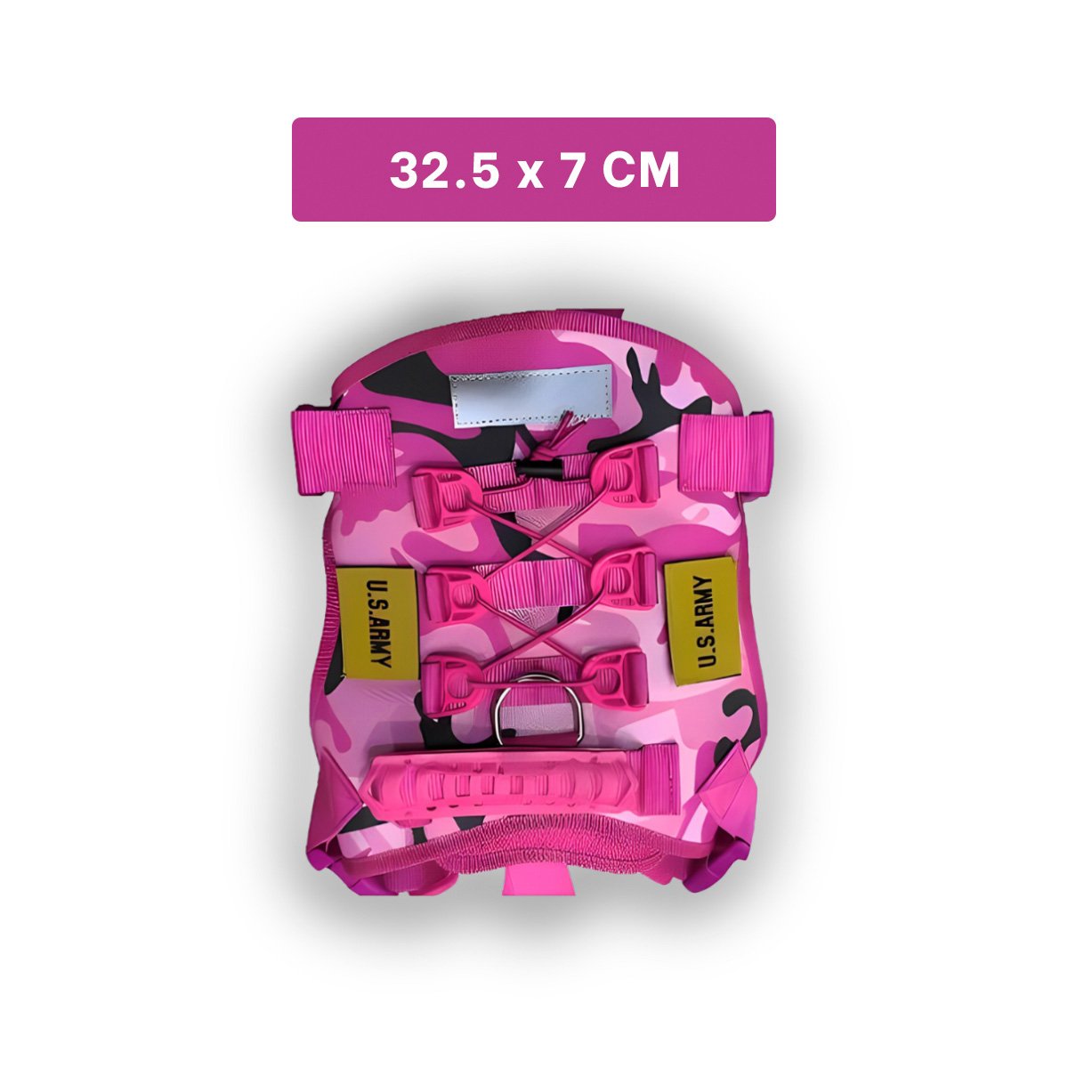 PACK4 PECHERA CANINA TACTICA ROSADA TALLA M CHALECOS COMODOS - 4