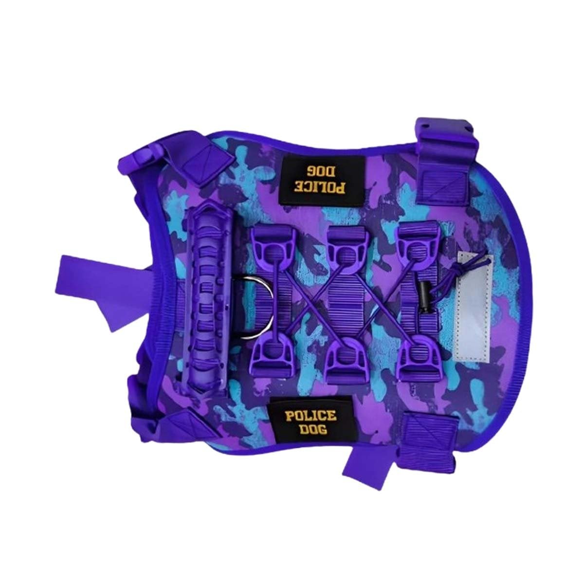 CHALECO RESISTENTE PARA PERRO MORADO TALLA S CON SOPORTE Y+REGALO STICKER - 3