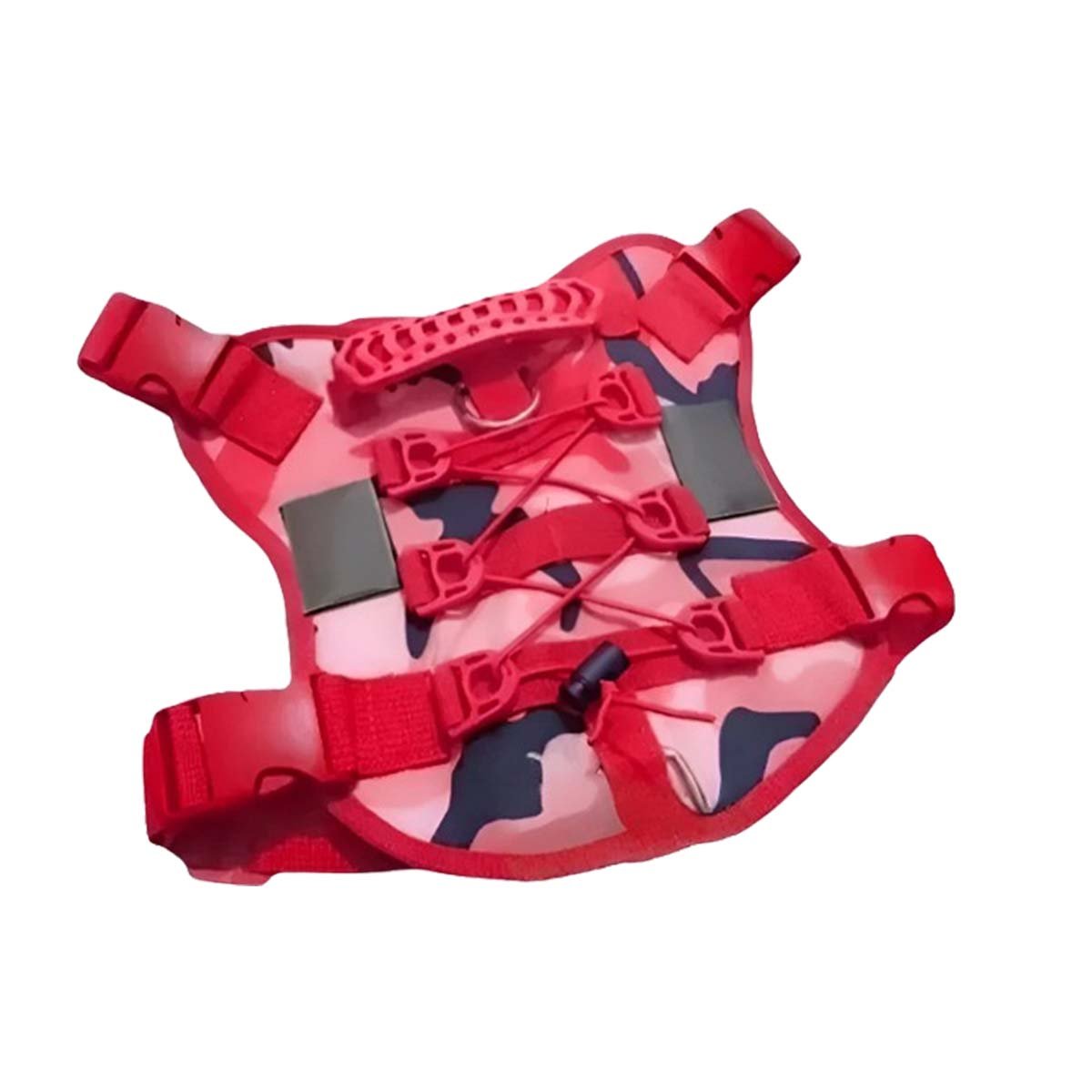 PACK2 CHALECO AJUSTABLE PARA PERRO ROJO TALLA S RESISTENTE Y+REGALO STICKER - 2