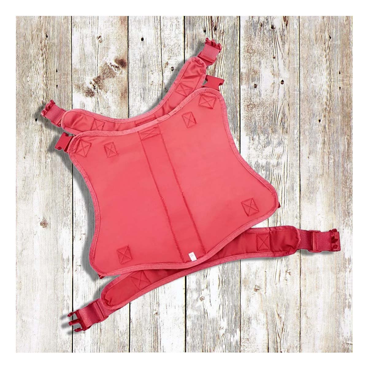 PACK2 CHALECO AJUSTABLE PARA PERRO ROJO TALLA S RESISTENTE Y+REGALO STICKER - 5